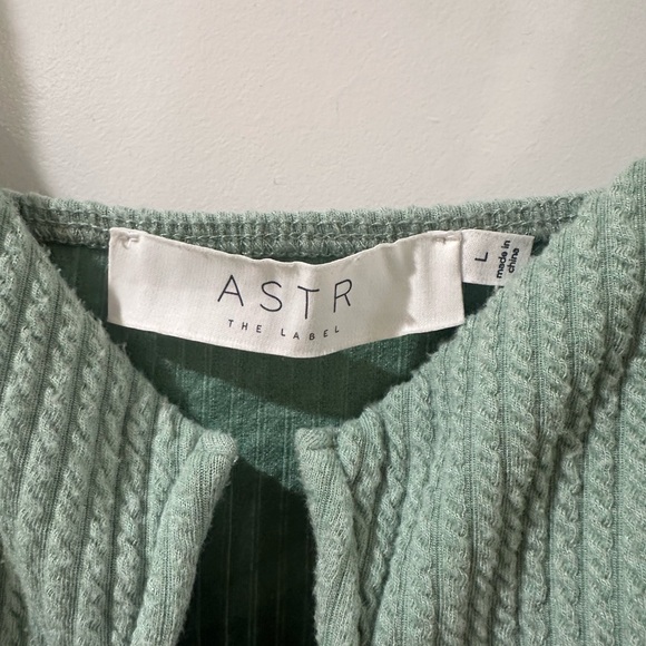 Green Ribbed Bodysuit - Picture 2 of 3